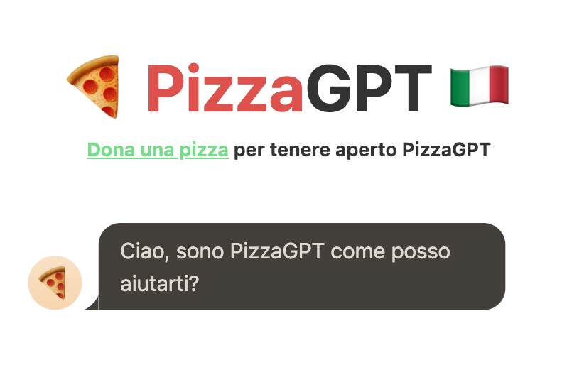 PizzaGpt, arriva l’alternativa italiana a ChatGPT che non chiede dati agli utenti